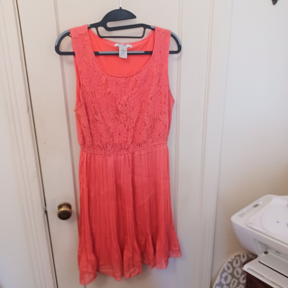 PINKY Coral Dress sz L